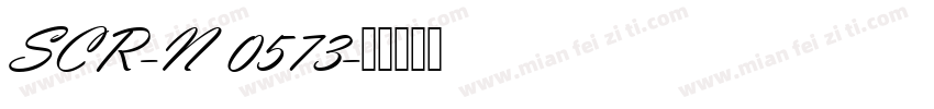 SCR-N 0573字体转换